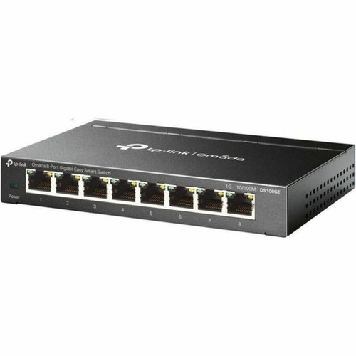 TP-Link DS108GE Omada 8-Port Gigabit Easy Smart Switch - 8 Ports - Gigabit Ethernet - 101001000Base-T - 2 Layer Supported - 368 W - DS108GE