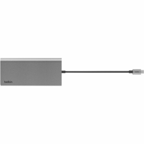 Belkin USB-C 8-in1 Dual Display Core Hub - Docking Station - 10 Gbps - 100W - 3xUSB-C 2xUSB-A 2xHDMI Ethernet - 4K - Grey - for - 2 INC015BTSGY