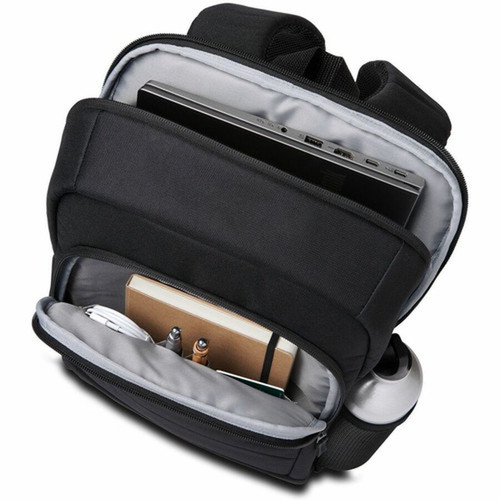 Kensington Carrying Case Backpack for 16 Notebook - Black - Strain Resistant - Polyester Mesh Fabric rPET Polyester Body - Strap K60392WW