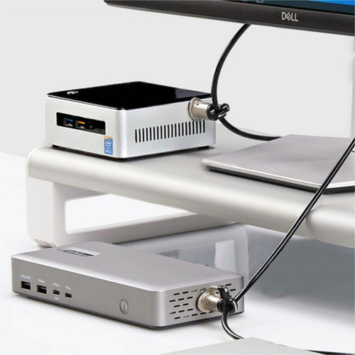 StarTechcom LaptopDesktop  Peripheral Lock Kit 98ft 3m Steel Cable Theft-Deterring Security Lock K-Slot For 3x Devices - and 3M4-DESK-LOCKING-KIT