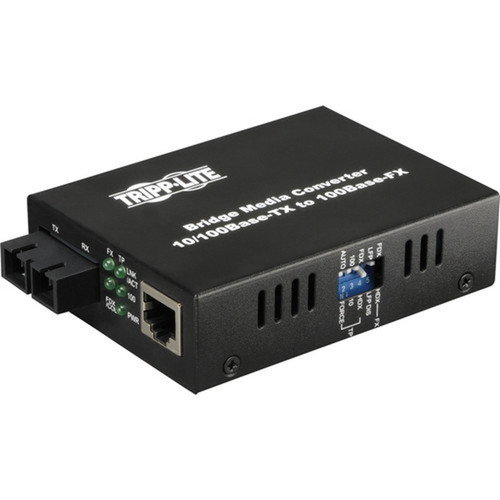 Tripp Lite N784-001-SC UTP to Fiber Media Converter - 1 x RJ-45  1 x SC Duplex - 10100Base-TX 100Base-FX N784-001-SC