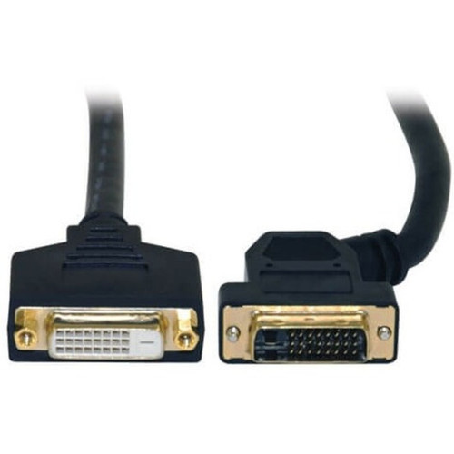 Tripp Lite 1ft DVI Dual Link Digital Extension Adapter Cable 45 Degree Left Plug DVI-D MF 1 - DVI-D Male - DVI-I Female - 03m P562-001-45L