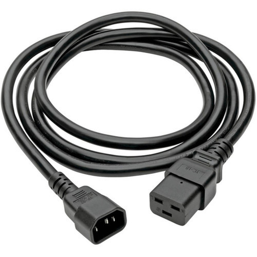 Tripp Lite 6ft Power Cord Cable C19 to C16 Heavy Duty 15A 14AWG 6 - 250 V AC  15 A - Black - 6 ft Cord Length - IEC 60320 C19  IEC P047-006