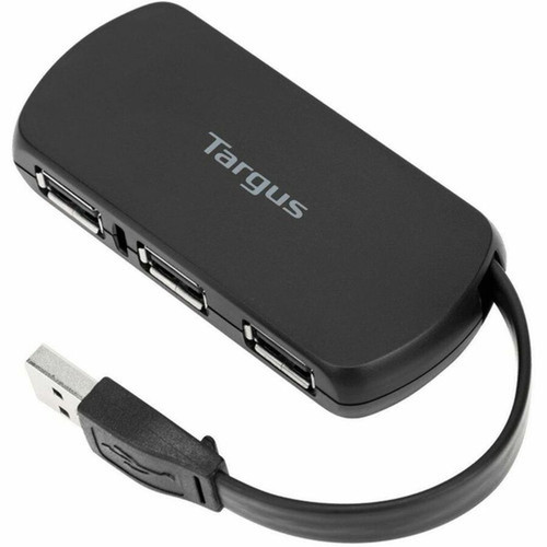Targus ACH114US 4-Port USB Hub - USB Type A - 4 USB Ports - 4 USB 20 Ports - PC Mac ACH114US