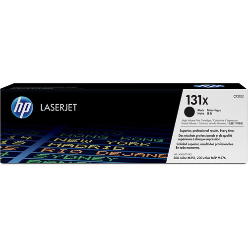 HP 131X (CF210X) Original Toner Cartridge - Single Pack - Laser - 2400 Pages - Black - 1 Each (Fleet Network)