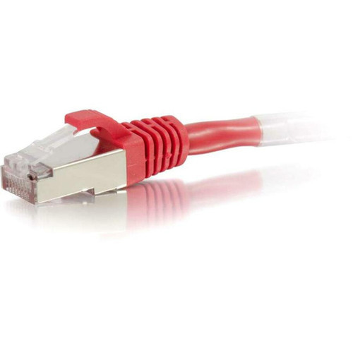 C2G 35ft Cat6 Snagless Shielded STP Ethernet Network Patch Cable - Red - 35 ft Category 6 Network Cable for Network Device - First 1 00858
