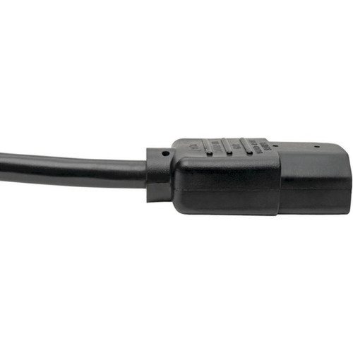 Tripp Lite 8ft Computer Power Cord Extension Cable C14 to C13 10A 18AWG 8 - For PDU UPS Computer - 18 Gauge - 110 V AC  10 A 220 P004-008