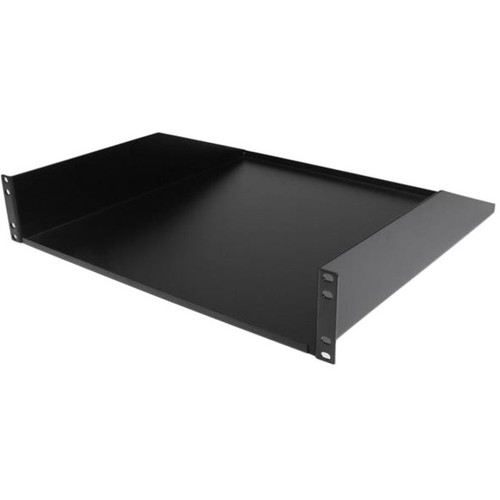 StarTech.com 2U Heavy Duty Server Rack Mount Shelf - 125lbs - 18in Deep Steel Universal Cantilever Tray for 19" AV/ Network Equipment (Fleet Network)