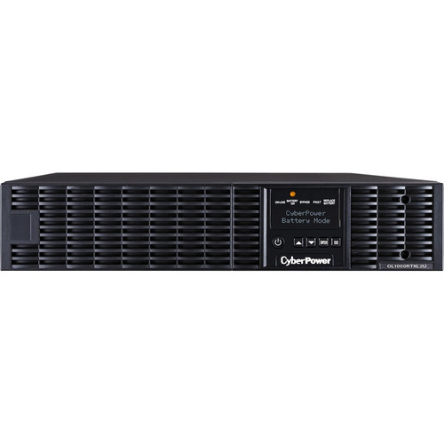 CyberPower Smart App Online OL1000RTXL2U 1000VA 100-125V Sine Wave LCD Rack/Tower UPS - 2U Rack/Tower - 4 Hour Recharge - 7.40 Minute (Fleet Network)