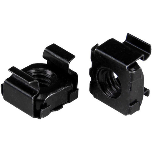 StarTechcom M6 Cage Nuts - 50 Pack Black - M6 Mounting Cage Nuts for Server Rack  Cabinet - Install your rack-mountable hardware - CABCAGENUT6B