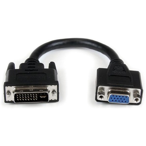 StarTech.com 8in DVI to VGA Cable Adapter - DVI-I Male to VGA Female - 8" DVI/VGA Video Cable for Video Device, PC, MAC - First End: 1 (Fleet Network)