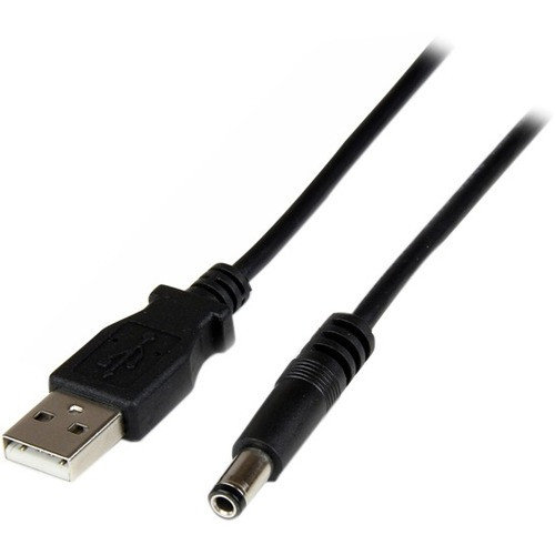 StarTech.com 1m USB to Type N Barrel 5V DC Power Cable - USB A to 5.5mm DC - 5 V DC - Black - 1 (Fleet Network)