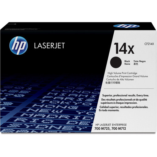 HP 14X (CF214X) Original Toner Cartridge - Single Pack - Laser - High Yield - 17500 Pages - Black - 1 Each (Fleet Network)