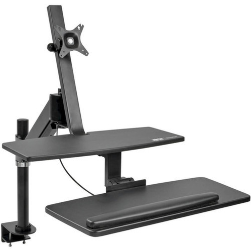 Tripp Lite series WorkWise Single-Monitor Sit-Stand Desk Clamp Workstation - 1315 kg Capacity - Height Adjustable145 Adjustment - x WWSS1327CP