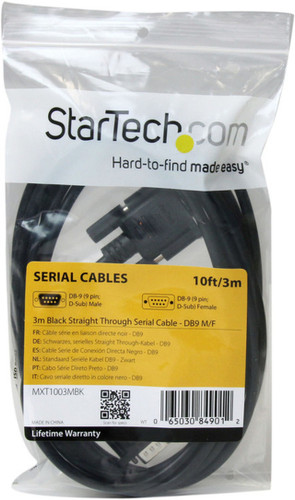 StarTechcom_3m_Black_Straight_Through_DB9_RS232_Serial_Cable_-_MF_-_98_ft_Serial_Data_Transfer_Cable_-_First_End_1_x_DB-9_Male_-_1_MXT1003MBK