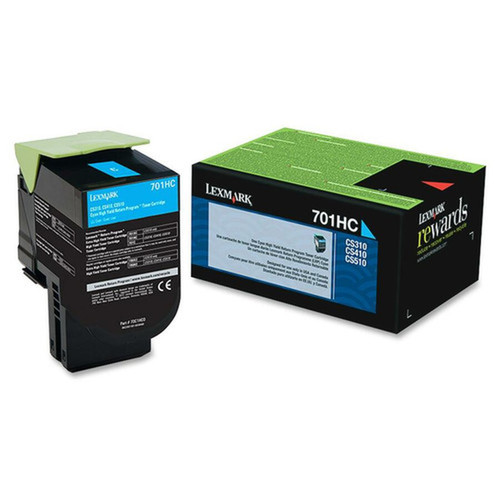 Lexmark_701HC_Toner_Cartridge_-_Laser_-_High_Yield_-_3000_Pages_-_Cyan_-_1_Each_70C1HC0