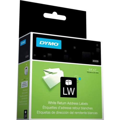 Dymo_LW_Return_Address_Labels_34_x_2_-_34_Width_x_2_Length_-_Rectangle_-_Direct_Thermal_-_White_-_500__Roll_-_500_Total_-_500__30330
