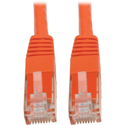 Tripp Lite by Eaton Premium N200-015-OR RJ-45 Patch Network Cable - 15 ft RJ-45 Network Cable for Computer Printer Gaming Console - N200-015-OR