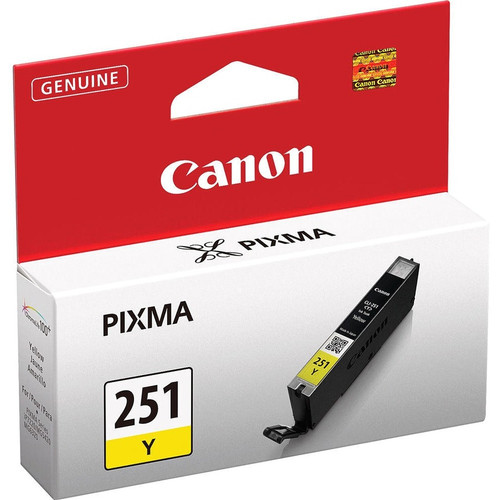 Canon CLI-251Y Ink Cartridge - Yellow - Inkjet - Standard Yield - 330 Pages (Fleet Network)