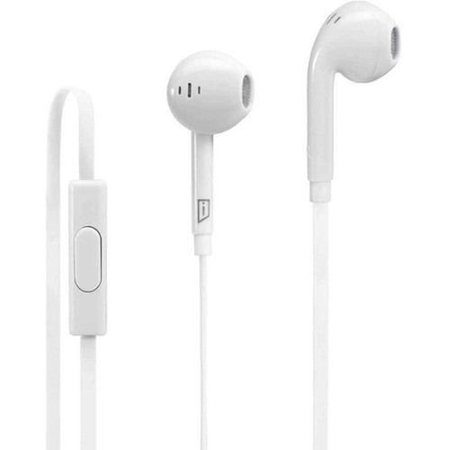 iStore Classic Fit Earbuds White - White - Mini-phone 35mm - Wired - Earbud - 43 ft Cable AEH036CAI