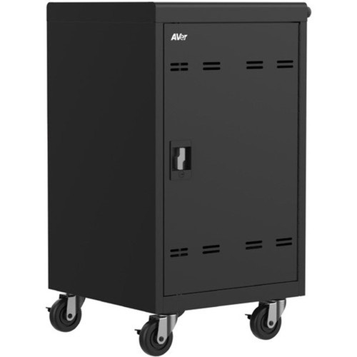 AVer AVerCharge B30 30 Device Charging Cart - Metal - 246 Width x 213 Depth x 381 Height - Black - For 30 Devices CHRGEB030