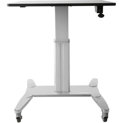 StarTechcom Mobile Standing Desk - Portable Sit-Stand Ergonomic Height Adjustable Cart on Wheels - Rolling ComputerLaptop - cart is STSCART
