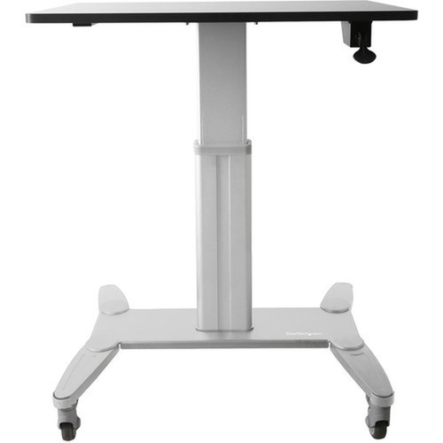 StarTechcom Mobile Standing Desk - Portable Sit-Stand Ergonomic Height Adjustable Cart on Wheels - Rolling ComputerLaptop - cart is STSCART