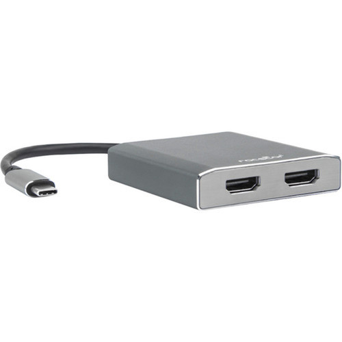 Rocstor Premium USB-C to Dual DisplayPort Adapter - 4K 60Hz - Mac and Windows Compatible - 1 Pack - USB Type C - 2 x HDMI HDMI Y10A203-A1