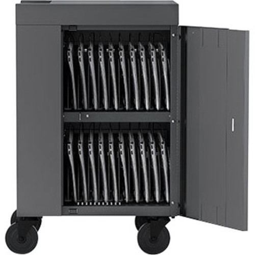 Bretford CUBE Cart Mini - 2 Shelf - PushPull Handle - 4 Casters - Steel - 24 Width x 21 Depth x 375 Height - Concrete - For 20 TVCM20PAC-270CT
