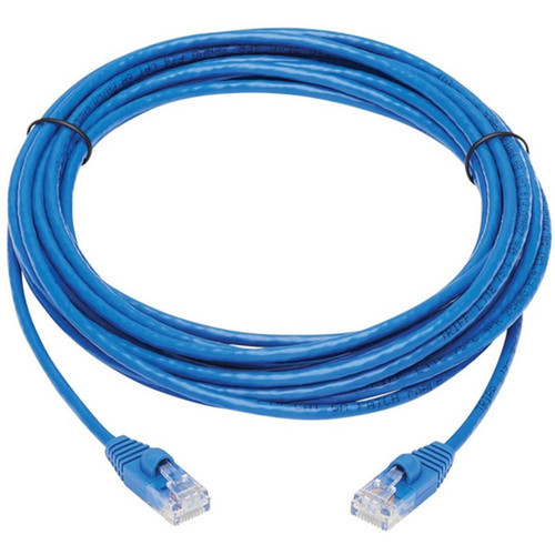 Tripp Lite by Eaton Cat6a 10G Snagless Molded Slim UTP Network Patch Cable MM Blue 20 ft - 20 ft Category 6a Network Cable for - N261-S20-BL