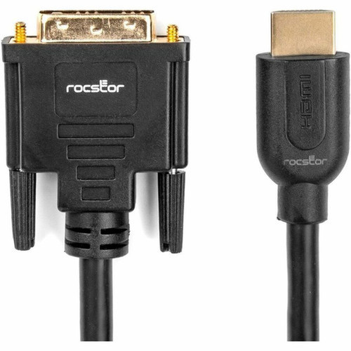 Rocstor Premium HDMI to DVI-D Digital Video Cable - 6 ft DVI-DHDMI Video Cable for AudioVideo Device Digital Signage Display Home Y10C263-B1