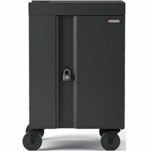 Bretford CUBE Cart Mini - Pre-Wired TVCM20USBC - 4 Casters - Charcoal - For 20 Devices TVCM20USBC-CK
