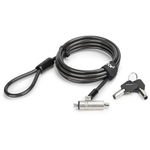 Rocstor N19 Security Cable Lock For Nano-Shaped Slots - 2 Keys - TAA - Resettable - 4-digit - Combination LockKeyed Lock - Carbon - Y1RB008-B1