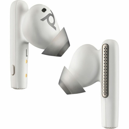 Poly Voyager Free 60 UC White Sand Earbuds BT700 USB-C Adapter Basic Charge Case - Siri Google Assistant - Stereo - True Wireless - 7Y8L4AA