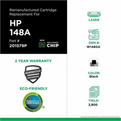 Clover Imaging Remanufactured Toner Cartridge New Chip for HP 148A W1480A - HP LaserJet Pro 4001DN 4001DW 4001N LaserJet Pro - 201579P