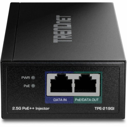 TRENDnet TPE-219GI PoE Injector - 1 x RJ-45 Input Ports - 1 x RJ-45 Output Ports - 90 W TPE-219GI