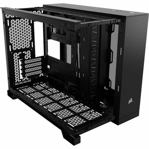 Corsair 2500D AIRFLOW Mid-Tower Dual Chamber PC Case - Black - Mid-tower - Black - Tempered Glass - Mini ITX Micro ATX Motherboard - CC-9011263-WW
