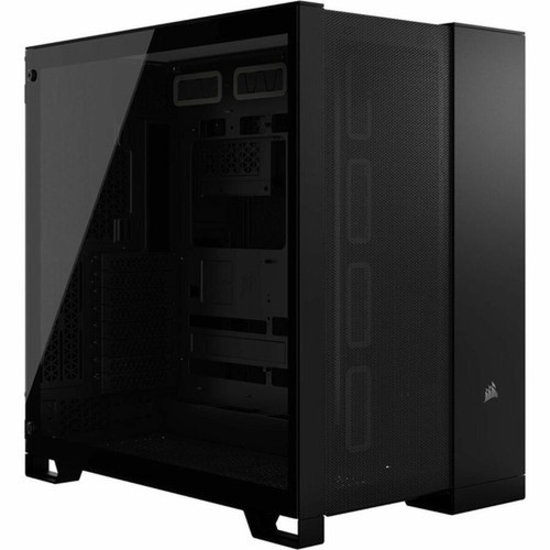 Corsair 6500D AIRFLOW Mid-Tower Dual Chamber PC Case - Black - Mid-tower - Black - Tempered Glass - Mini ITX Micro ATX ATX EATX - 9 CC-9011259-WW