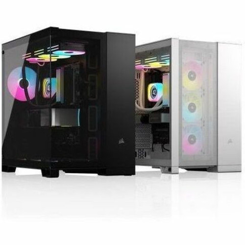 Corsair 6500D AIRFLOW Mid-Tower Dual Chamber PC Case - Black - Mid-tower - Black - Tempered Glass - Mini ITX Micro ATX ATX EATX - 9 CC-9011259-WW