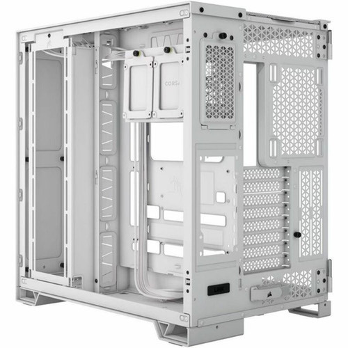 Corsair 6500X Mid-Tower Dual Chamber PC Case - White - Mid-tower - White - Tempered Glass - Mini ITX Micro ATX ATX EATX Motherboard CC-9011258-WW