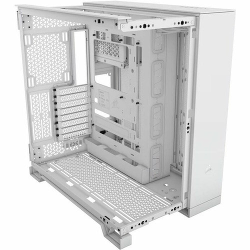 Corsair 6500X Mid-Tower Dual Chamber PC Case - White - Mid-tower - White - Tempered Glass - Mini ITX Micro ATX ATX EATX Motherboard CC-9011258-WW