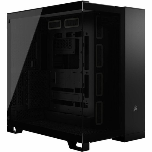 Corsair 6500X Mid-Tower Dual Chamber PC Case - Black - Mid-tower - Black - Tempered Glass Mesh - Mini ITX Micro ATX ATX EATX - 7 x CC-9011257-WW