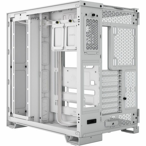 Corsair 6500D AIRFLOW Mid-Tower Dual Chamber PC Case - White - Mid-tower - White - Mesh Tempered Glass - 9 x Fans Supported - 2 x - CC-9011260-WW