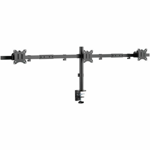 Rocstor ErgoReach Mounting Arm for Monitor LCD Display LED Display - Black - LandscapePortrait - Height Adjustable - 3 Displays - Y10N006-B1