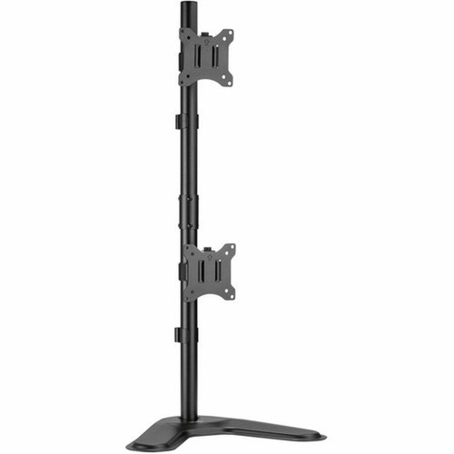 Rocstor ErgoReach Mounting Pole for Monitor - Black - Vertical - Height Adjustable - 2 Displays Supported - 17 to 32 Screen - 18 - Y10N009-B1