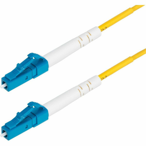 StarTechcom 30m 984ft LC to LC UPC OS2 Single Mode Simplex Fiber Optic Cable 9125 40G100G Low Insertion Loss LSZH Jumper - SPSMLCLC-OS2-30M