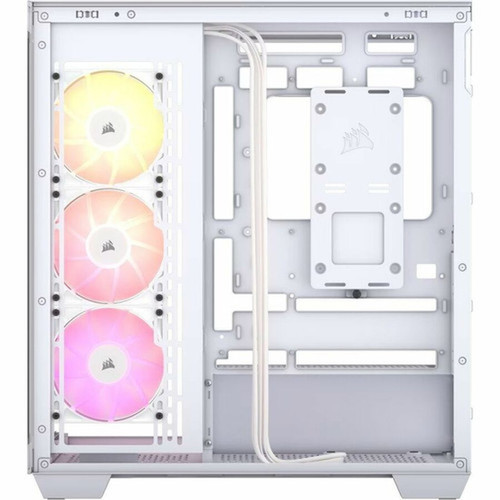 Corsair 3500X ARGB Mid-Tower PC Case - White - Mid-tower - White - Tempered Glass - 3  120mm Fans Installed - Mini ITX Micro ATX CC-9011279-WW