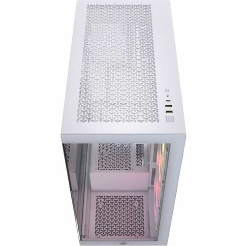 Corsair 3500X ARGB Mid-Tower PC Case - White - Mid-tower - White - Tempered Glass - 3  120mm Fans Installed - Mini ITX Micro ATX CC-9011279-WW