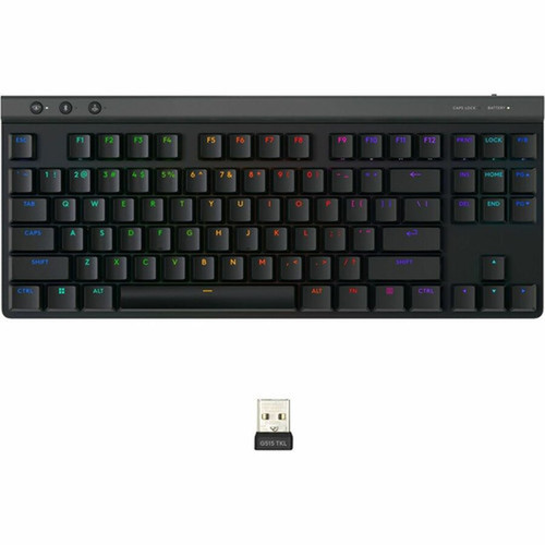 Logitech G515 Lightspeed TKL Gaming Keyboard - WiredWireless Connectivity - Bluetooth - USB Type A Interface - RGB LED - Windows 10 920-012423