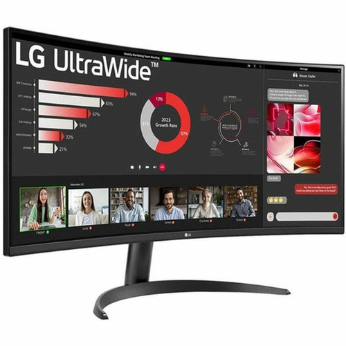LG Ultrawide 34WR50QK-B 34 Class UWQHD LED Monitor - 219 - 34 Viewable - Vertical Alignment VA - LED Backlight - 3440 x 1440 - - 34WR50QK-B